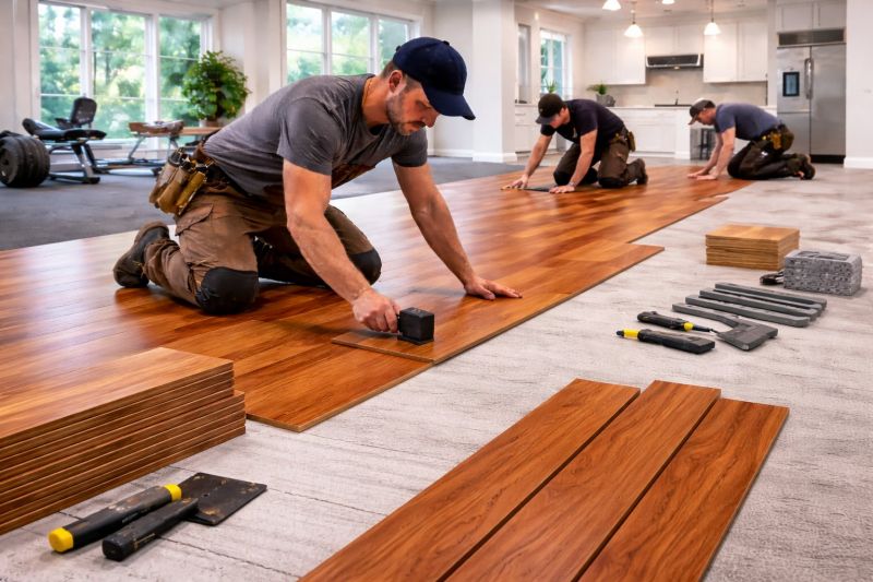 Cherry Floor Installation in Paradise Valley, AZ