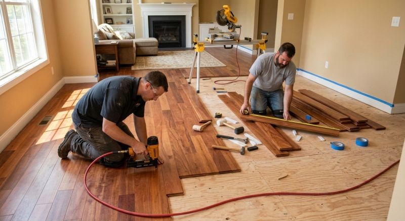 Cherry Floor Installation in Peoria, AZ
