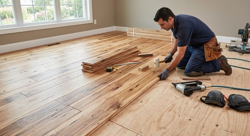 Hickory Floor Installation in Tempe, AZ