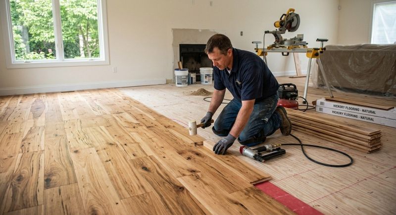 Hickory Floor Installation in Tempe, AZ