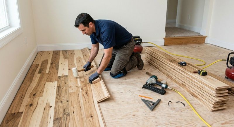 Hickory Floor Installation in Tempe, AZ