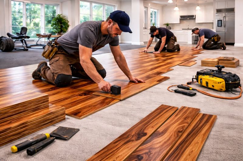 Teak Flooring Installation in Tempe, AZ