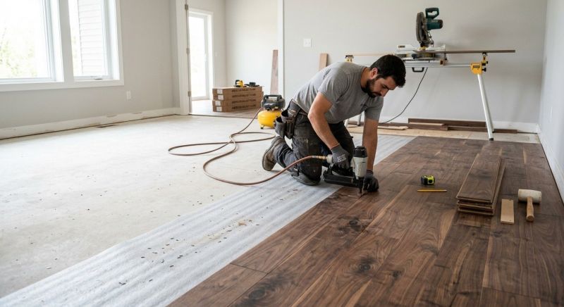 Walnut Flooring Installation in Tempe, AZ